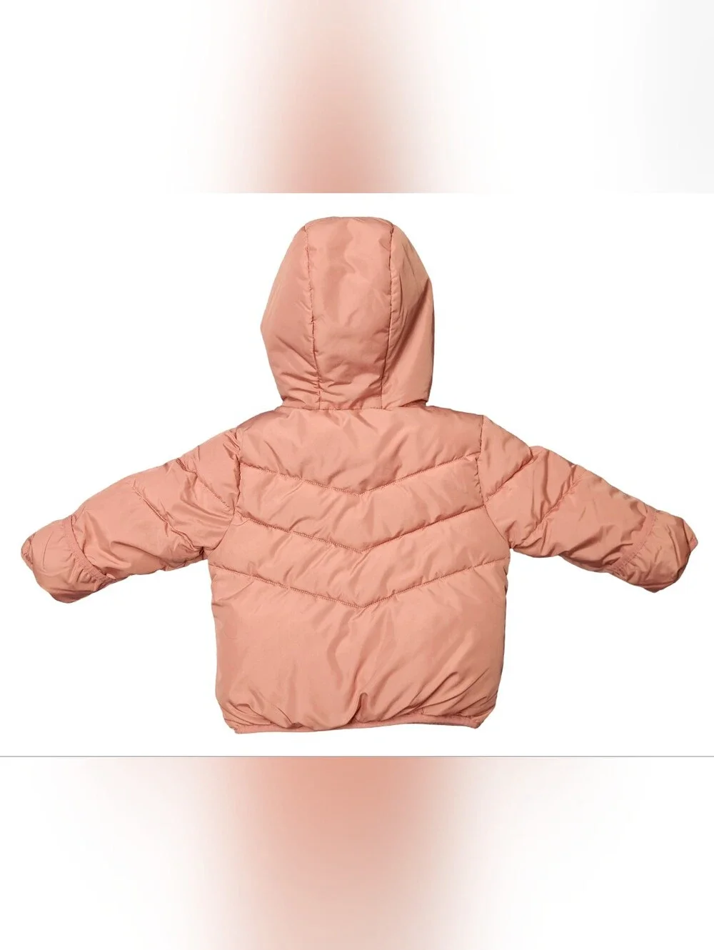 Swiss Tech Baby Toddler Light Pink Fleece Lined Puffer Hooded Coat Jacket 18M
